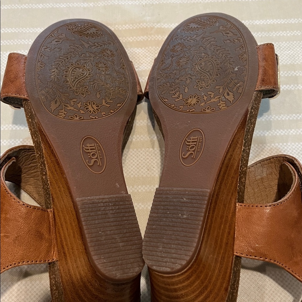 Sofft Verdi II Tan Leather Sandal size 9.5 women’s - Picture 10 of 10